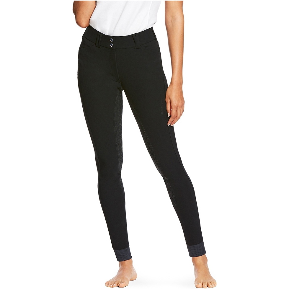 Ariat Damen Tri Factor Grip Vollsitz-Reithose Schwarz